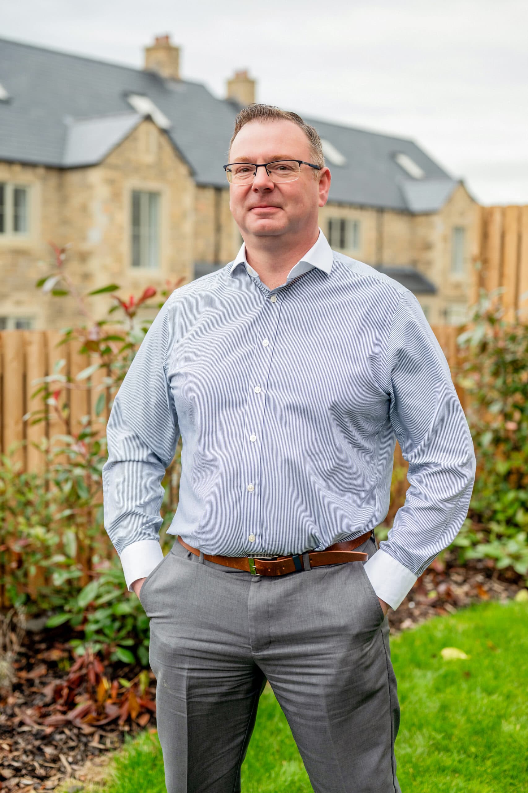 Man in garden - John Egan