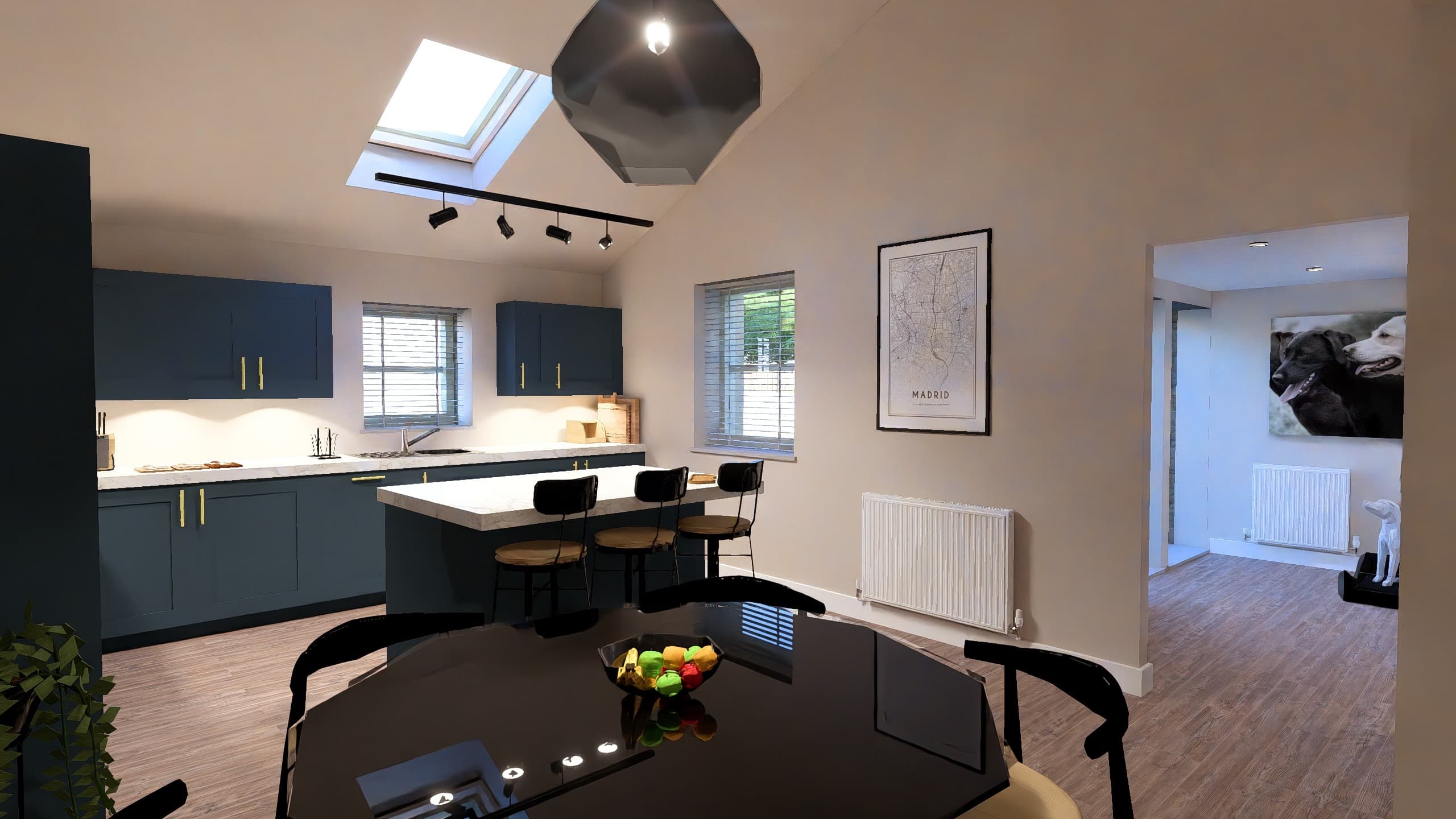 cgi internal of the croft at pendle farm