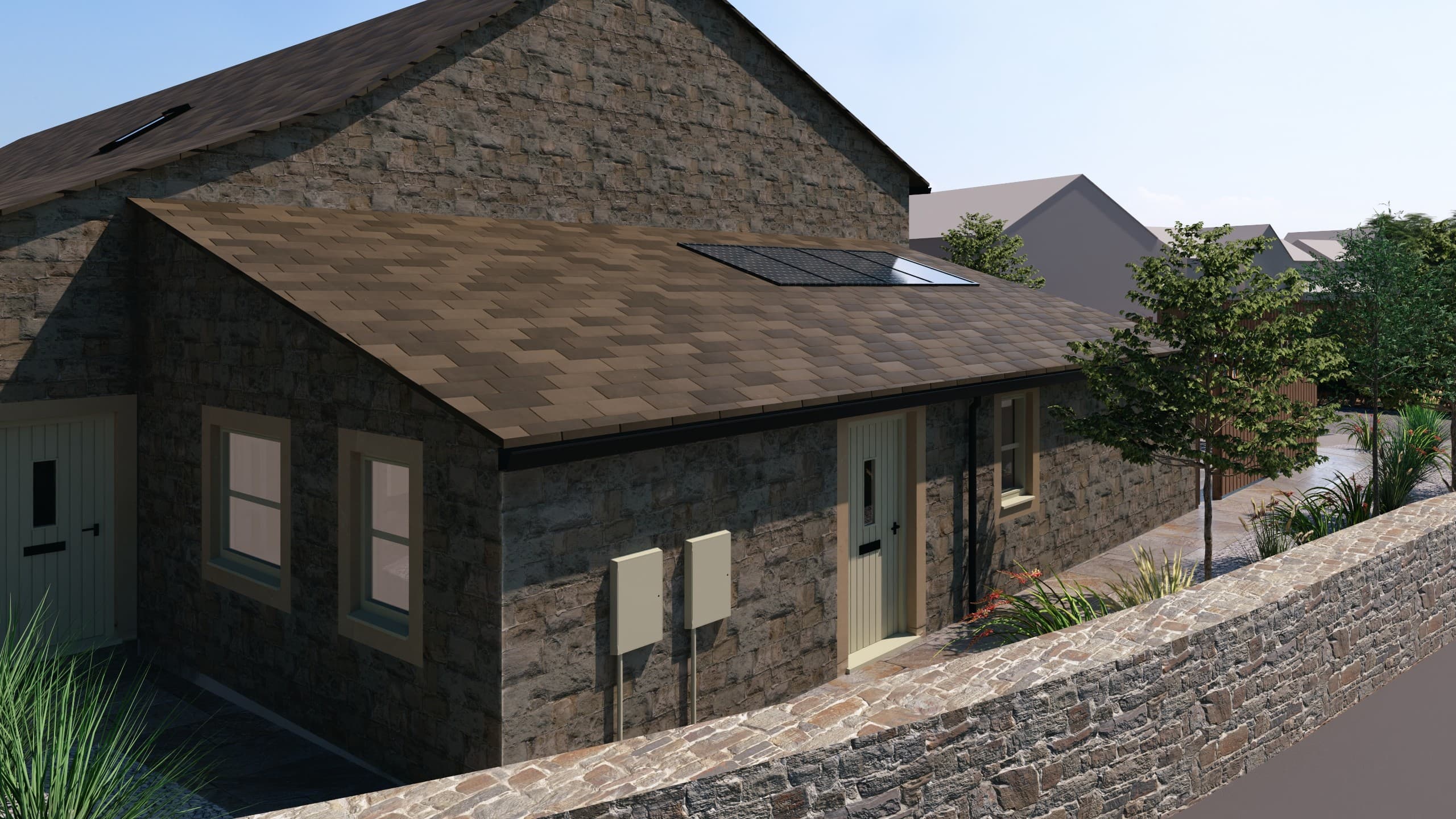 Pendle Farm Worsthorne, Barns - Plot 33 - The Dairy - Front Extenral