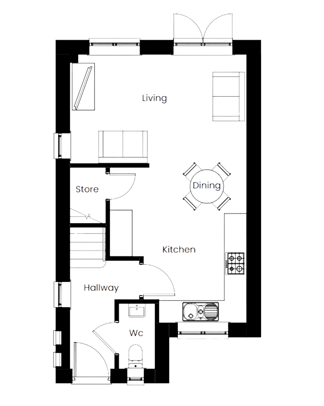 The Loxley - The Oaks Skipton - Ground Floor Plan