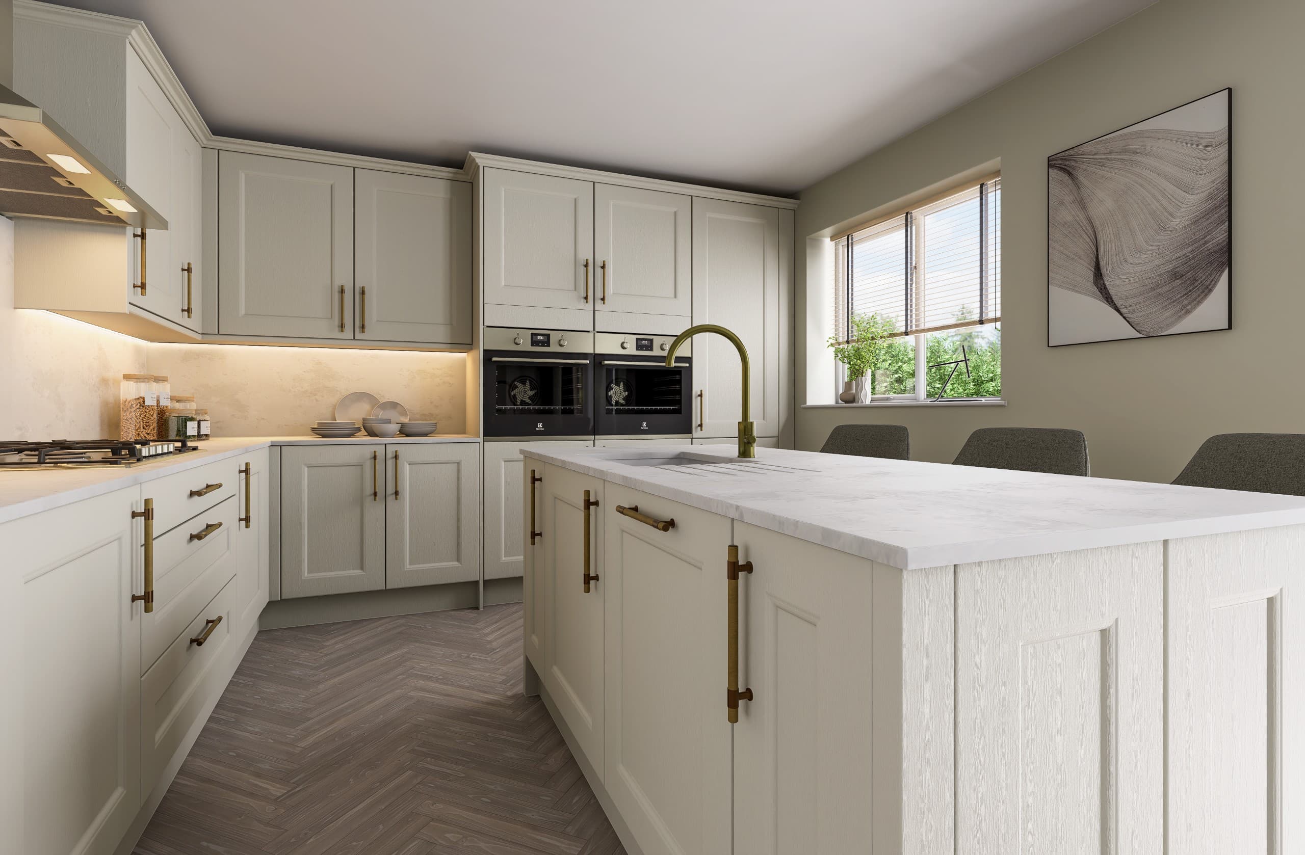 The Larkin, Kitchen CGI (1) The Oaks