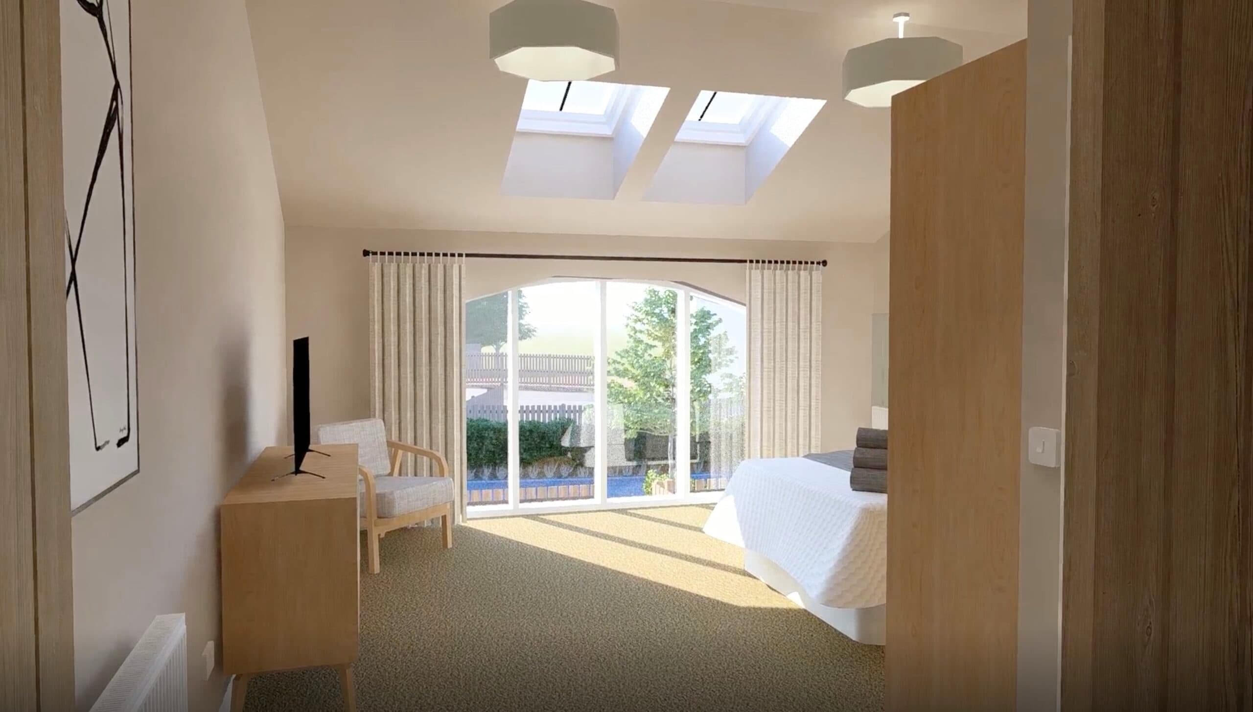 Feature Window in the Master Bedroom