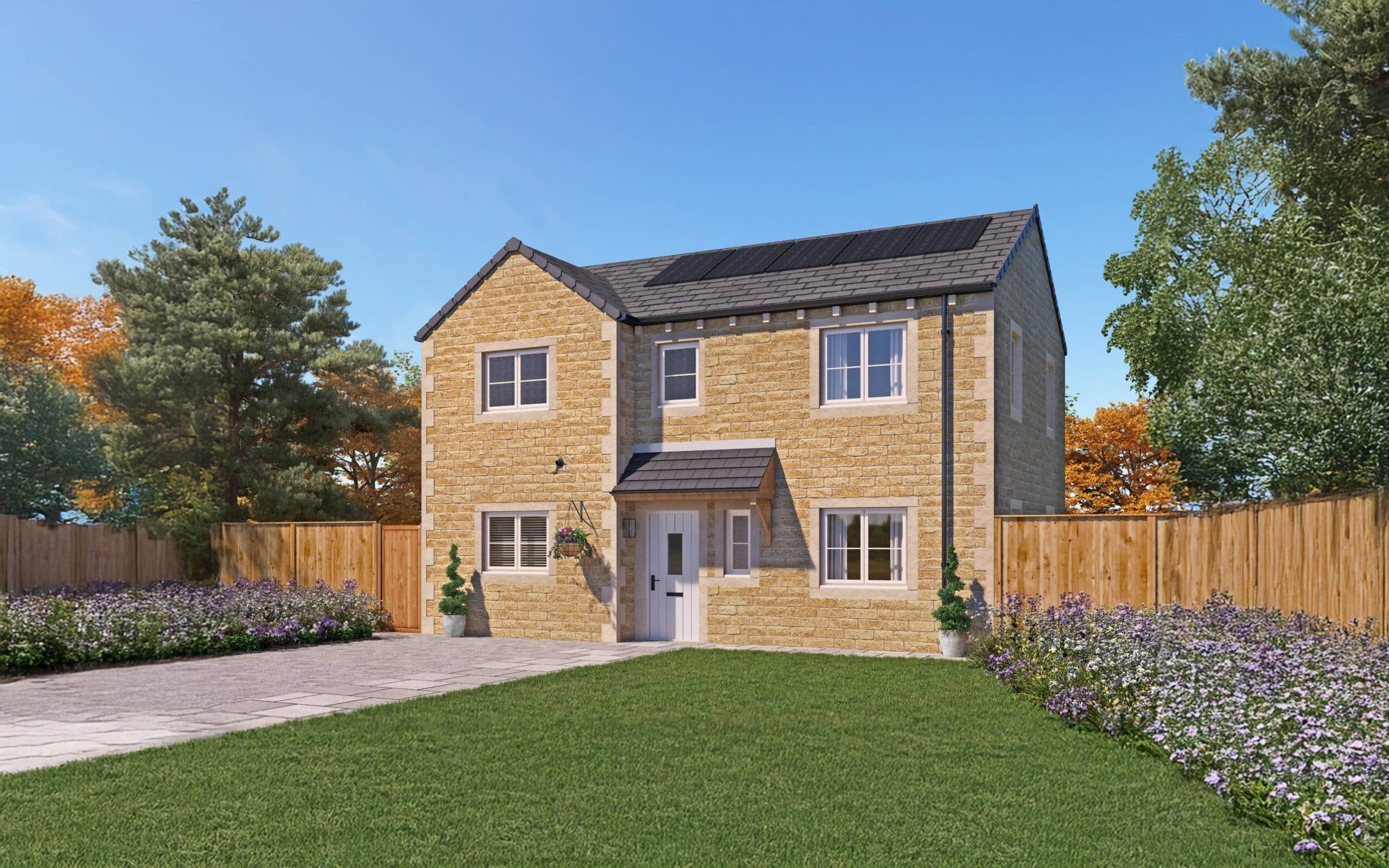 The Boulder - CGI - The Oaks, Skipton