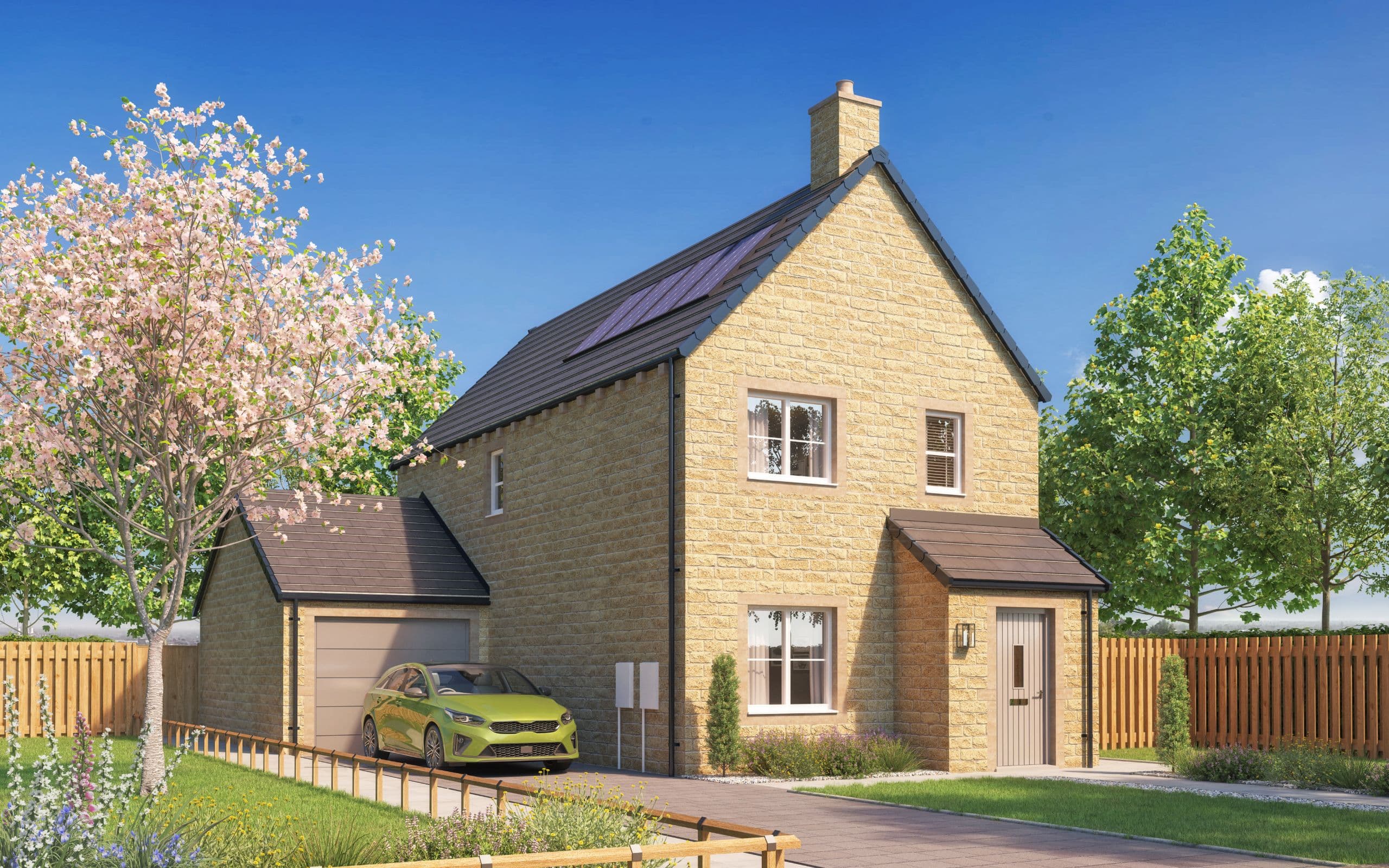 The Rosamond - Plot 5 - The Carriages - Oxenhope - CGI