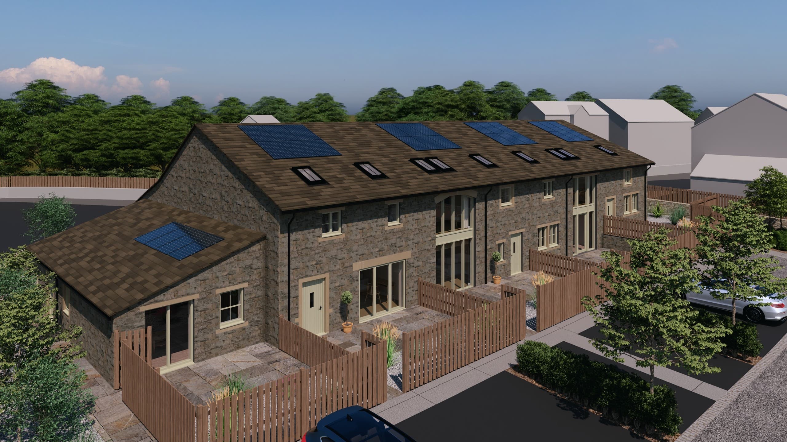Pendle Farm Worsthorne, Barns - Overall_Back Externals