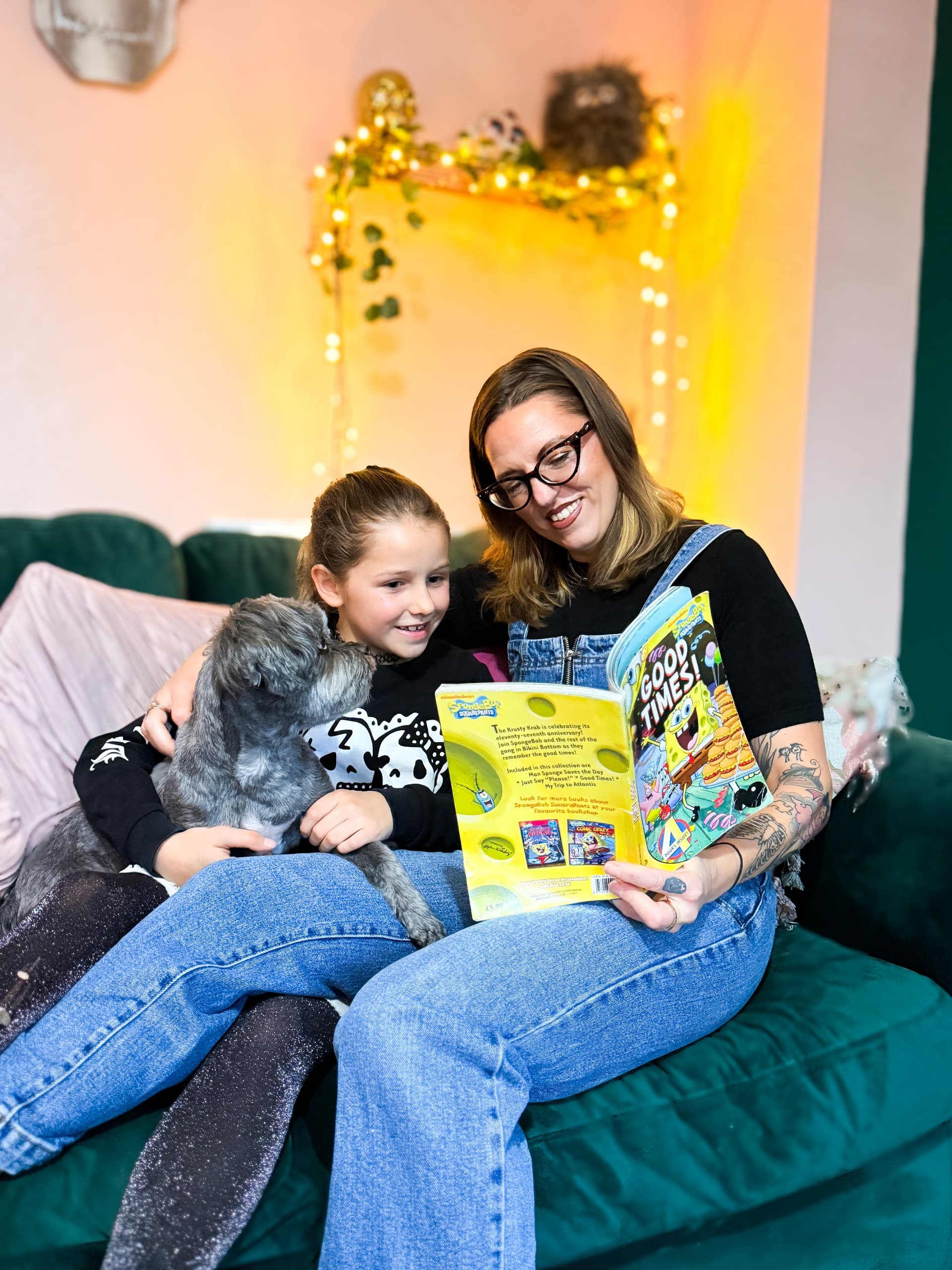 Tabitha Jackson - Owens Quay, Bingley - Case Study - Family together on sofa