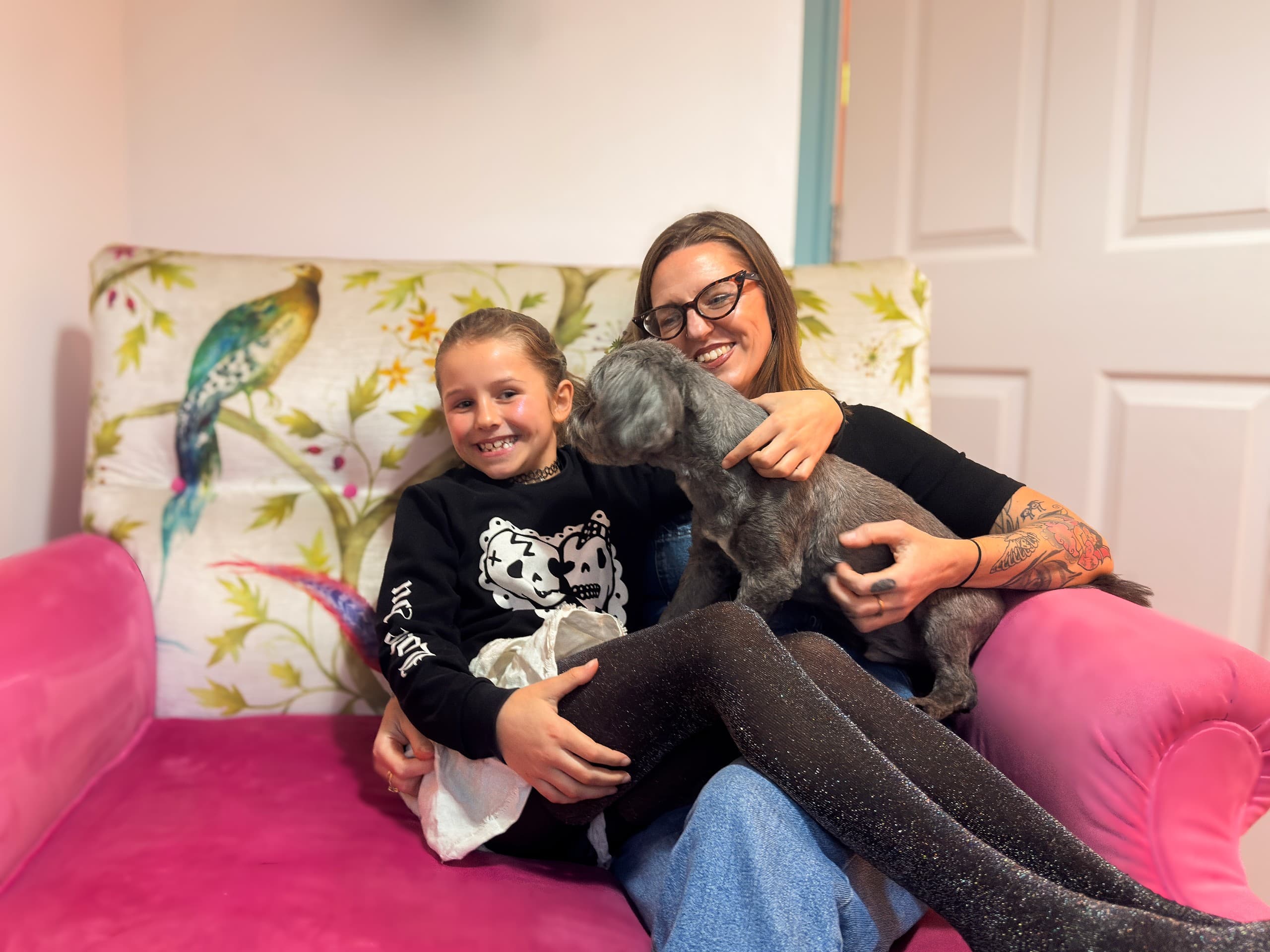 Tabitha Jackson - Owens Quay, Bingley - Case Study - Family together on sofa