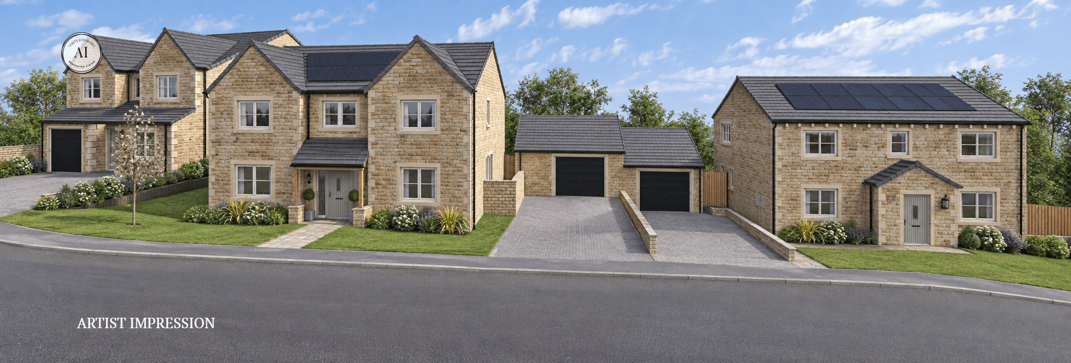 Birchley Fold AI Visualisation Street Scene